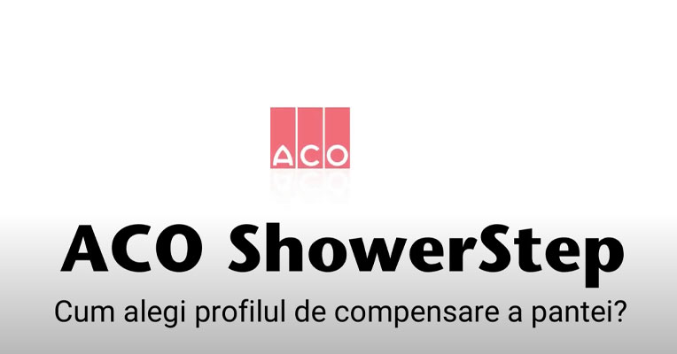 Cum alegi corect profilul de compensare pantă duș ACO ShowerStep?