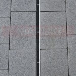 Rigolă cu înălțime redusă ACO Self Euroline, cu grătar tip fantă din oțel zincat și element de revizie, lungime 100 cm, descărcare verticală