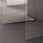 Profil din inox pentru compensare pantă duș, ACO ShowerStep, dreapta, lungime 1490mm, înălțime 10mm, finisaj mat
