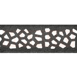 Rigola ACO Self Euroline din beton cu polimeri, grătar tip Voronoi din fontă culoare Diamant, lungime 100cm, DN100