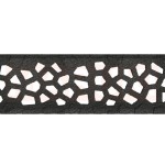 Rigola ACO Self Euroline din beton cu polimeri, gratar tip Voronoi din fonta neagra, lungime 100cm