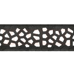 Rigola ACO Self Euroline din beton cu polimeri, gratar tip Voronoi din fonta neagra, lungime 100cm, DN100