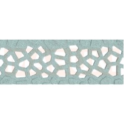 Rigola ACO Self Euroline din beton cu polimeri, grătar tip Voronoi din fontă culoare Perle, lungime 100cm, DN100