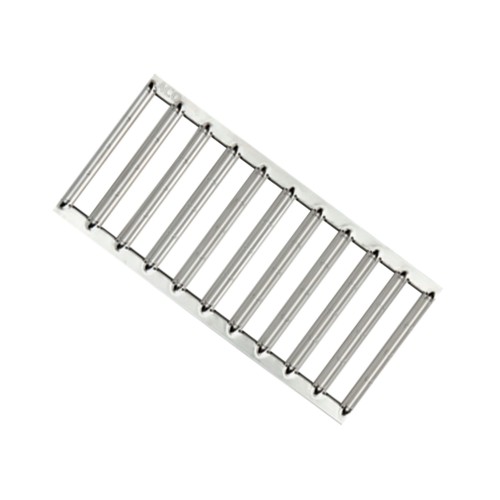 Set 10 rigole ACO Self Euroline din beton cu polimeri, grătar nervurat din inox, A15,L=10m, lxh=11.8x10cm si accesorii