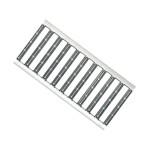 Set 11 rigole ACO Self Euroline din beton cu polimeri, grătar standard din otel zincat, A15, L=11m, lxh=11.8x10cm si accesorii