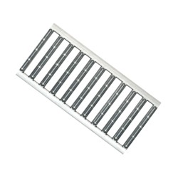 Set 12 rigole ACO Self Euroline din beton cu polimeri, grătar standard din otel zincat, A15, L=12m, lxh=11.8x10cm si accesorii