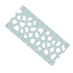 Set 8 rigole cu accesorii ACO Self Euroline 60 din beton cu polimeri 100cm, cu grătar Self tip Voronoi 50cm din fonta, Perle, B125