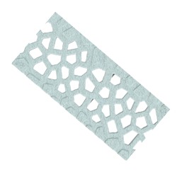 Set 12 rigole ACO Self Euroline 60 din beton cu polimeri, grătar din fontă model Voronoi Perle, B125, L=12m, lxh=11.8x6cm si accesorii